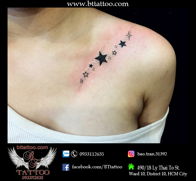 hình xăm ngôi sao - star tattoo