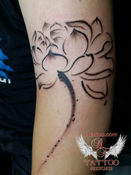 hinh xam hoa sen (lotus tattoo)